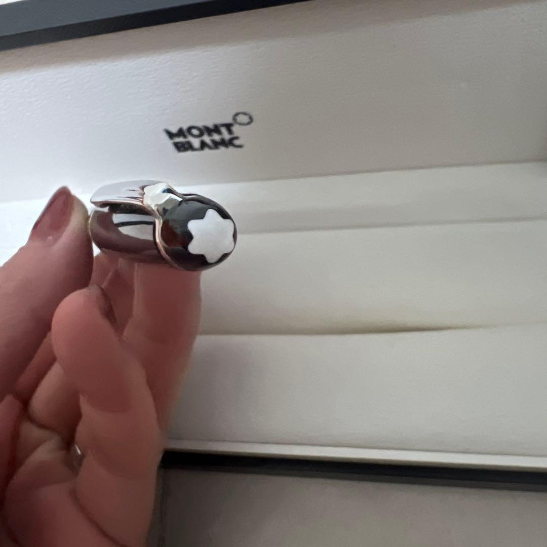 美品　MONT BLANC ブラックボールペン 本体　プラチナ　クラシック