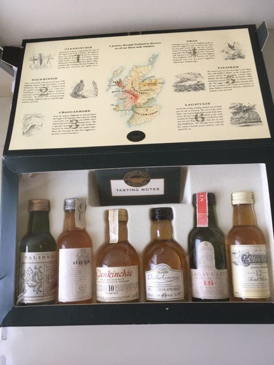 ウイスキーミニボトル　6本セット　クラシックモルト