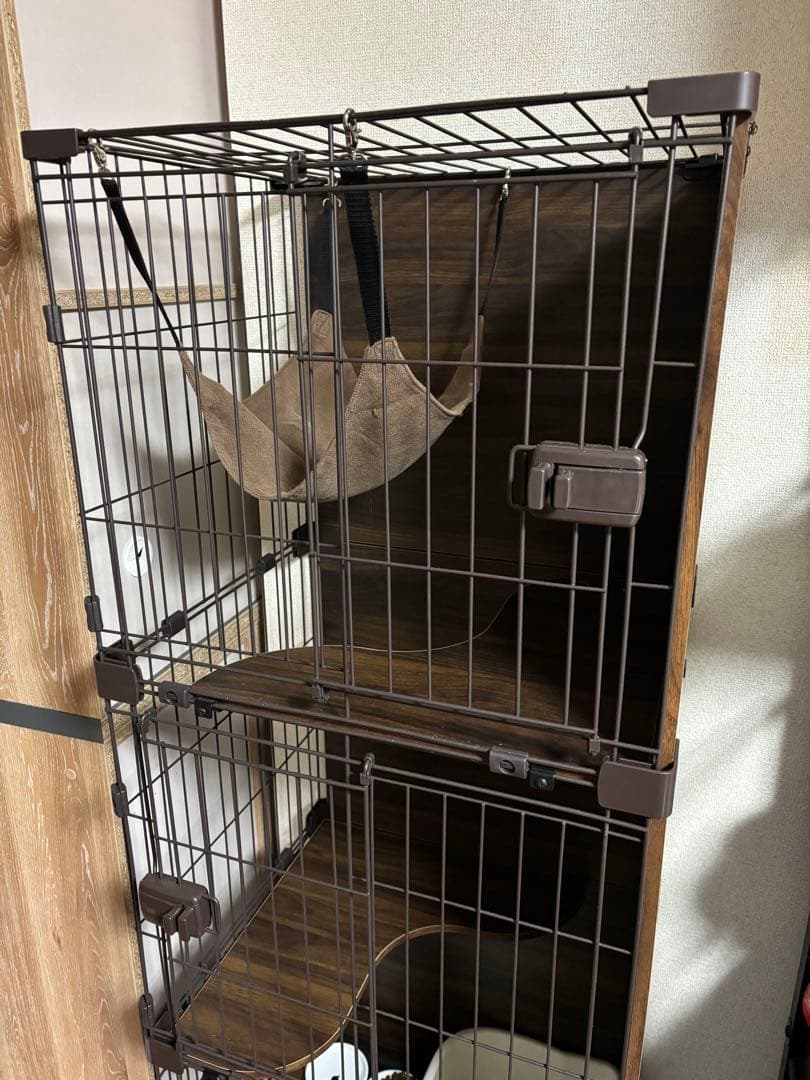 ブ*！様 IRIS 3段キャットケージ 57.5×50.5×161cm アイリス