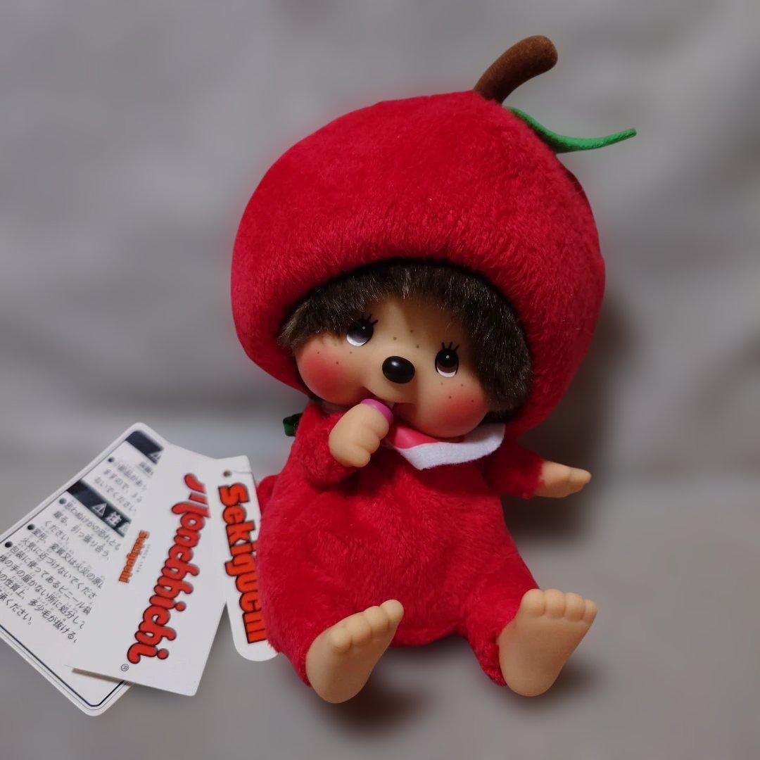 新品タグ付き　りんご　モンチッチ　Sサイズ