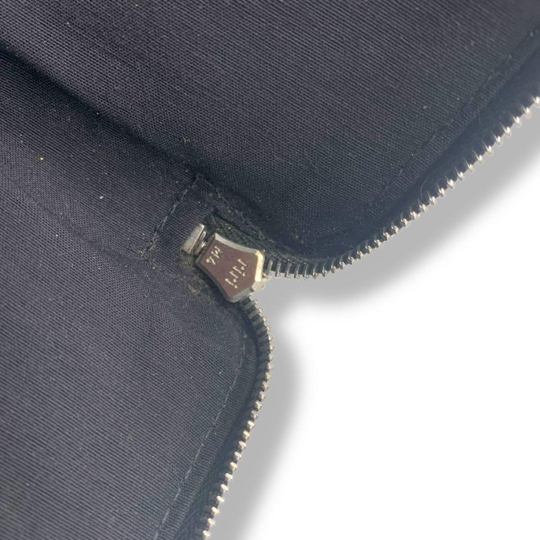 HERMES フールトゥ　財布　グレー　キャンバス　ウォレット