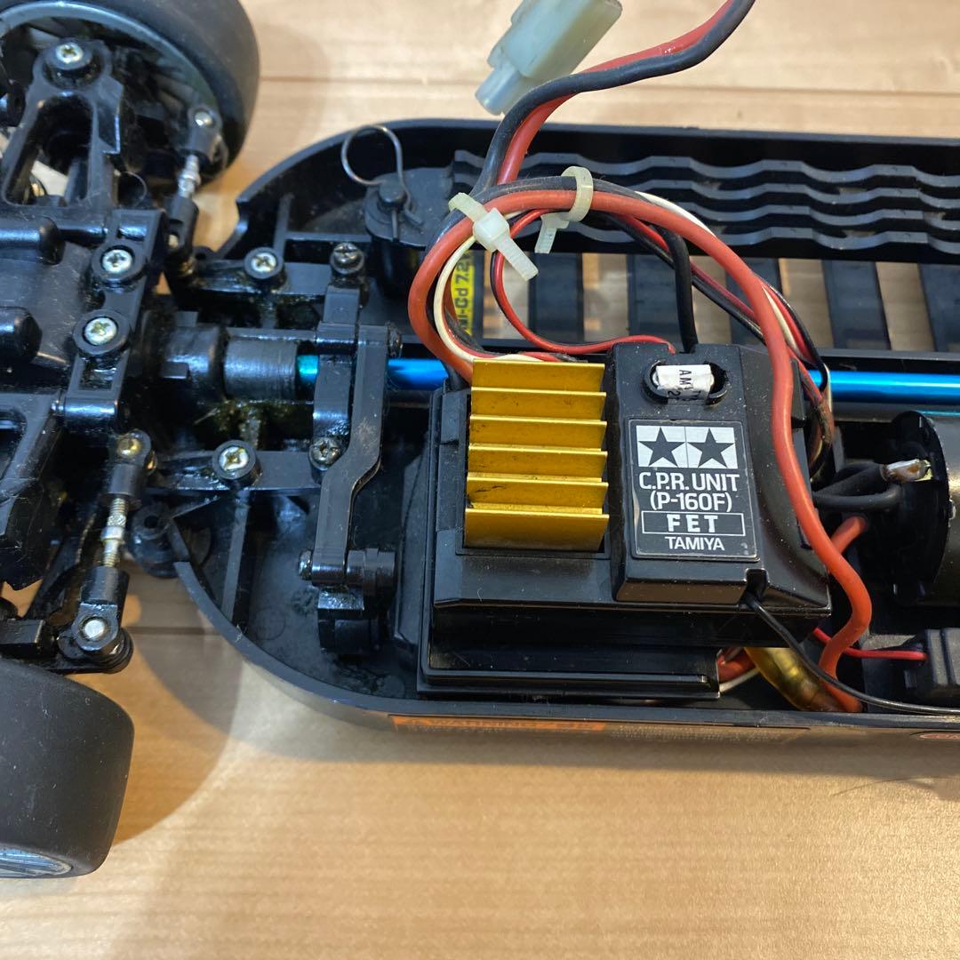 タミヤ ラジコン TT01 シャーシ アンプ サーボ モーター 受信機 セット
