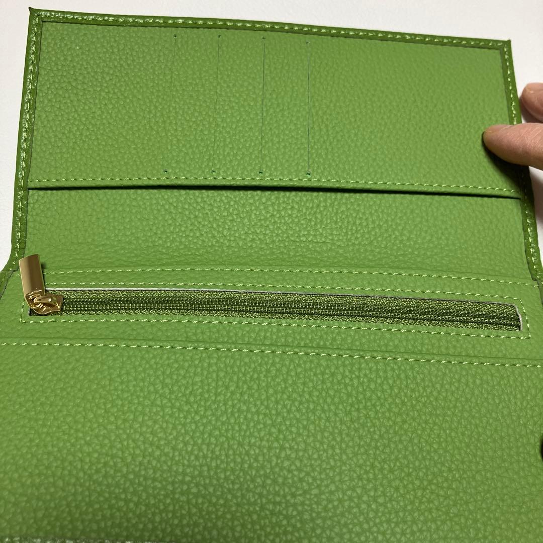 皇居限定　グリーン長財布　　Ｎｏ．2379
