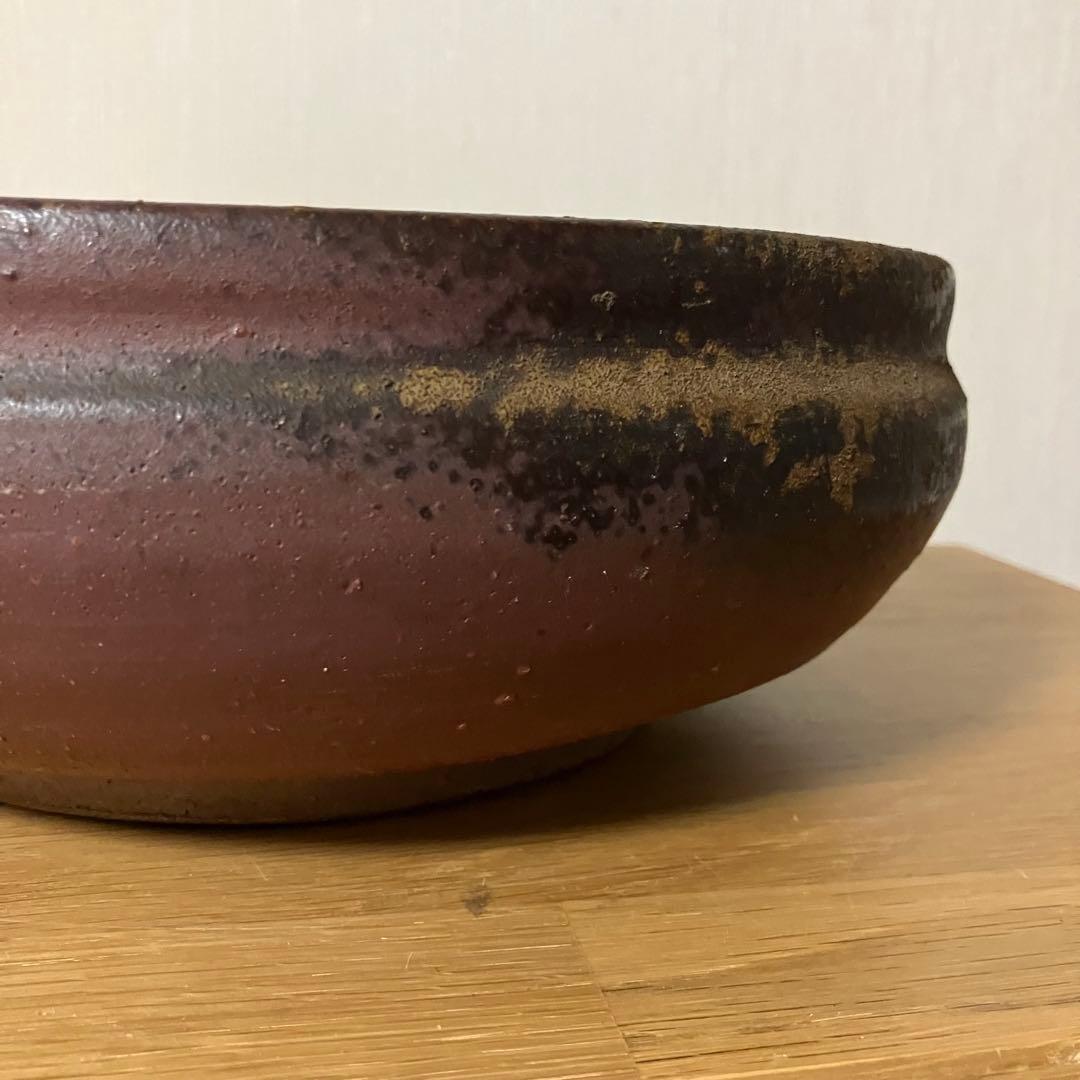 備前焼　水盤　花器　生花　的野求造