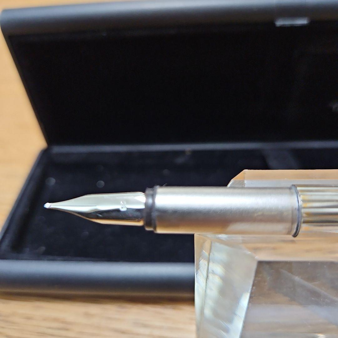 MONTBLANC モンブラン 万年筆 ノブレス プラチナ ストライプカット