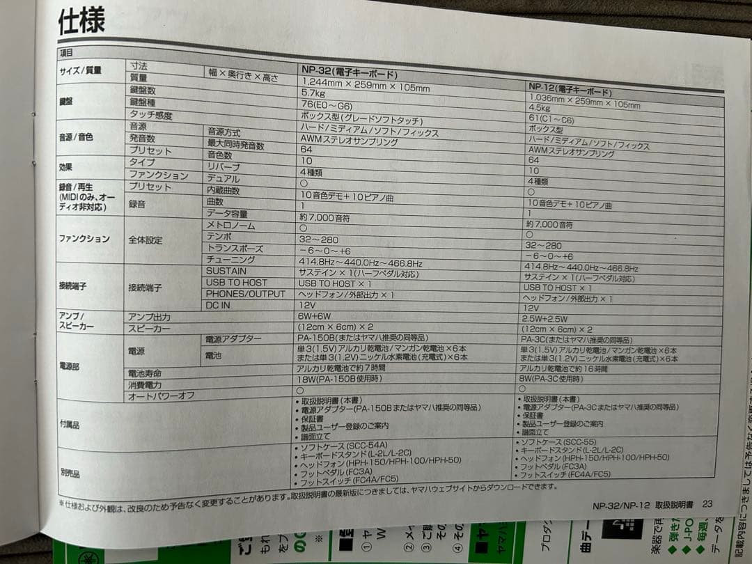 Yamaha NP12デジタルキーボード【土日発送】