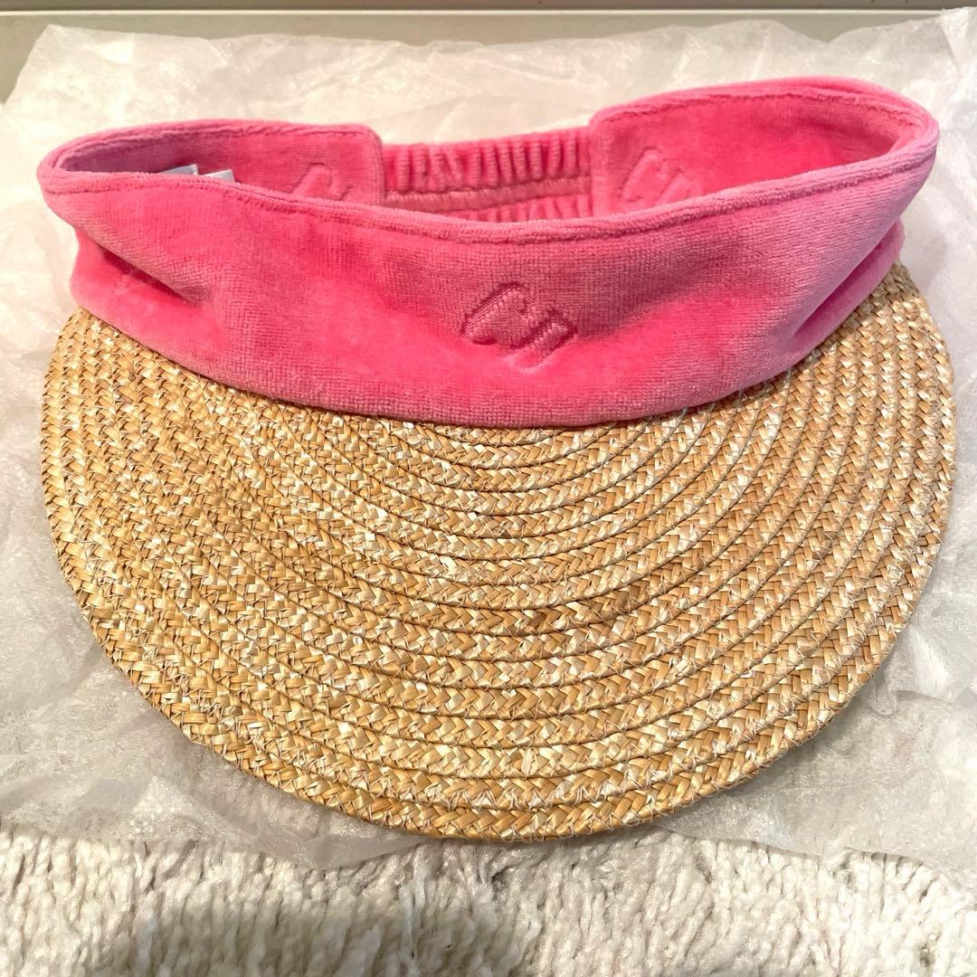 試着のみ　baby DIOR サンバイザー　キャップ帽子　キッズ