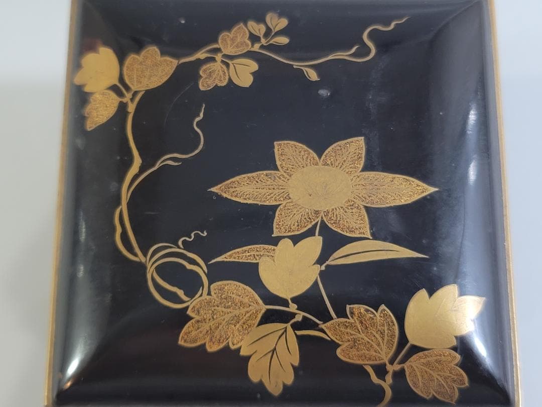 古美術 時代蒔絵 化粧箱 蓋物 DT345