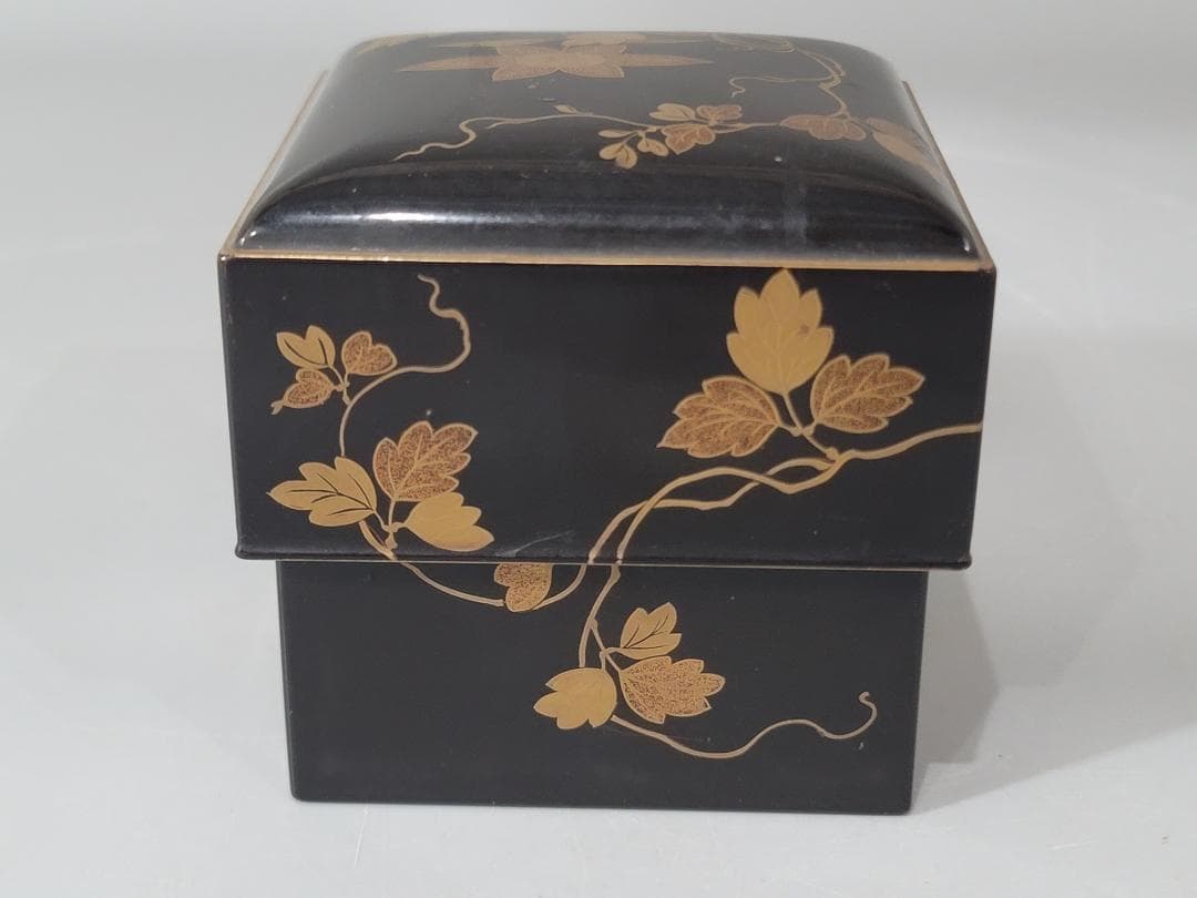 古美術 時代蒔絵 化粧箱 蓋物 DT345