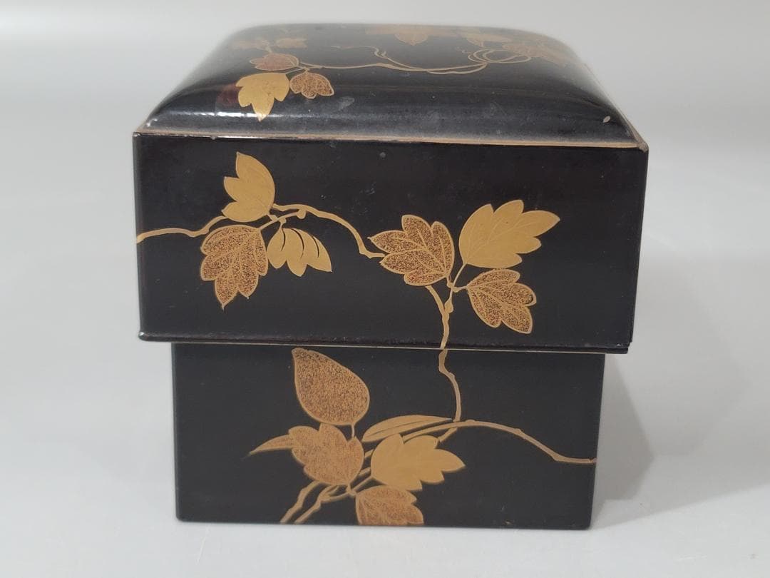古美術 時代蒔絵 化粧箱 蓋物 DT345