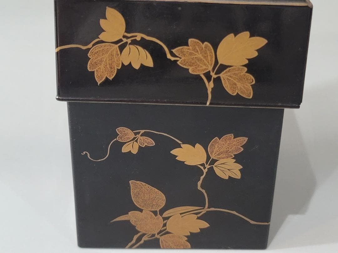 古美術 時代蒔絵 化粧箱 蓋物 DT345