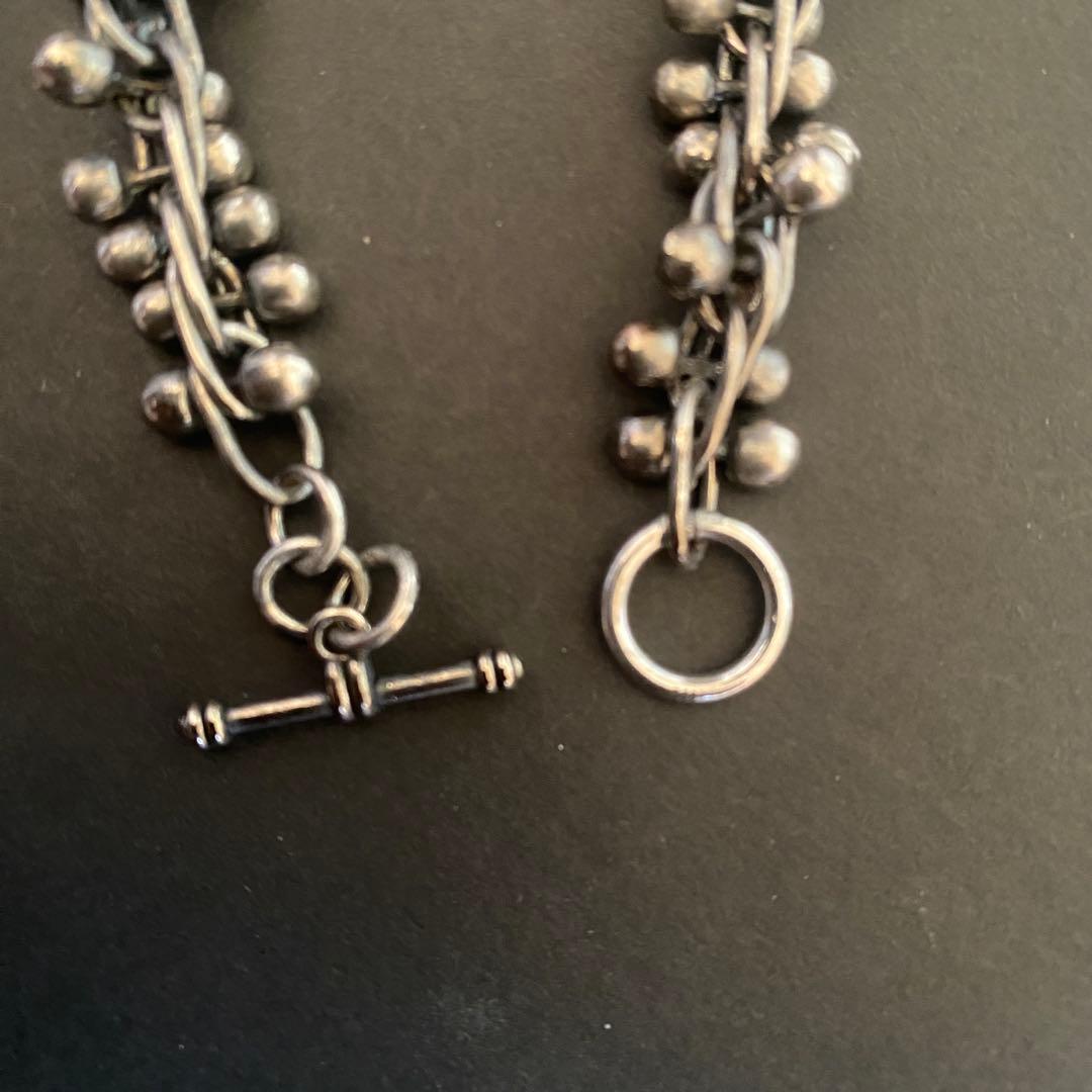 Vintage メキシコ シルバー パール DNA ブレスレット