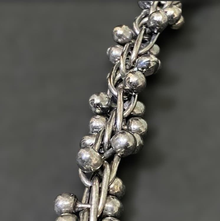 Vintage メキシコ シルバー パール DNA ブレスレット