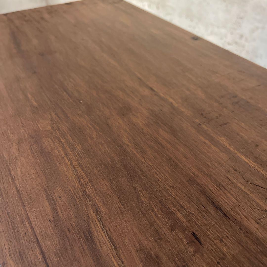 昭和レトロ　食器棚　置き台付き　希少な棚　ダイヤ&モールガラス　戸棚