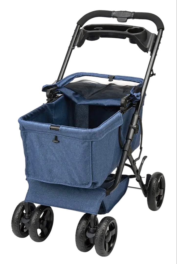 未使用超美品マルカン おでかけカート 多頭用 BIG ブルー