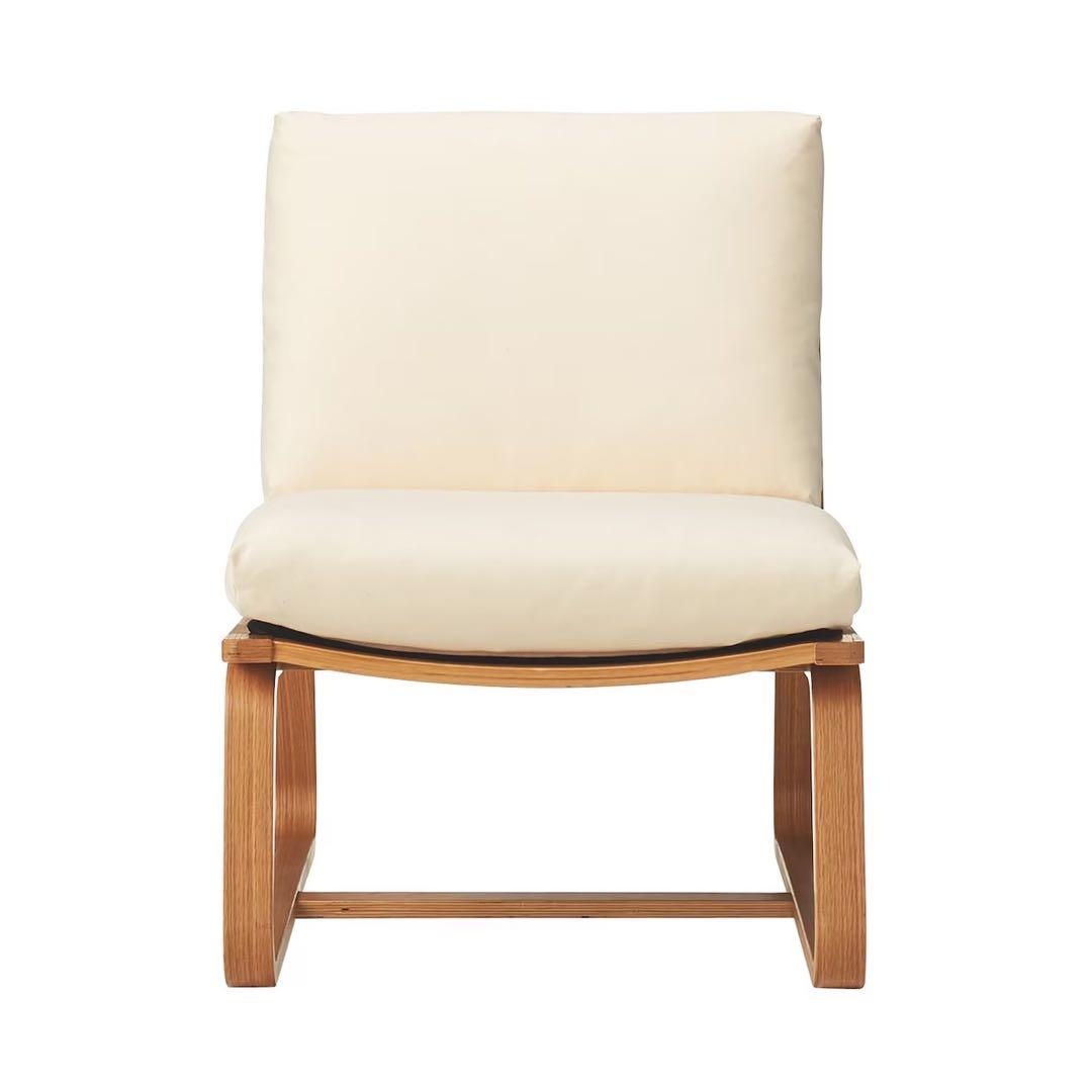 リビングでもダイニングでもつかえるソファチェア・オーク材 x 2