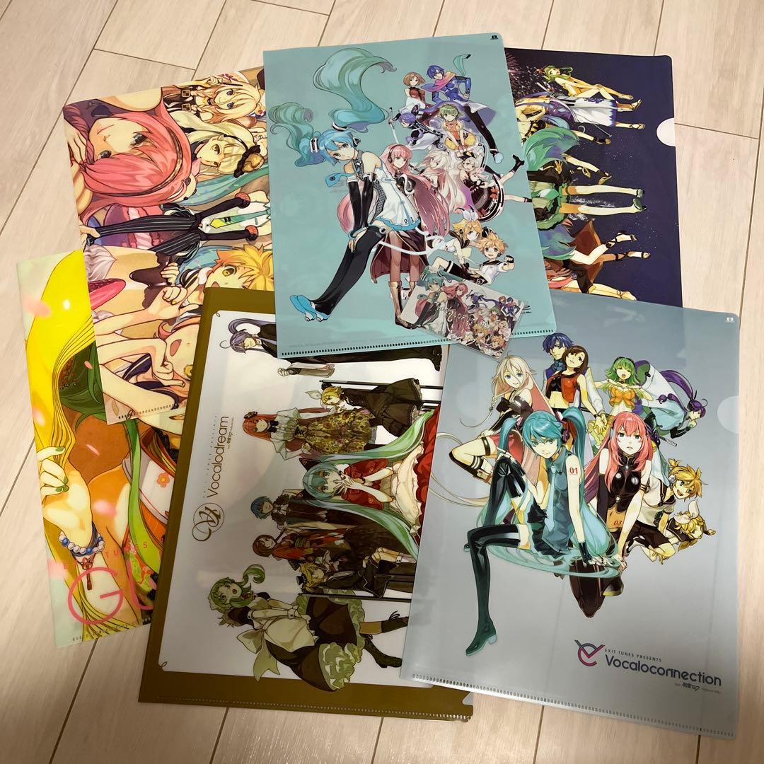 VOCALOID ボーカロイド　CD特典クリアファイル6枚、カード1枚