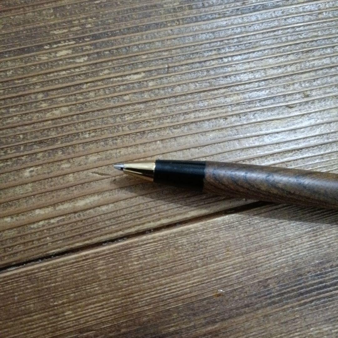 野原工芸　欅　シャープペンシル　旧型ゴールドクリップ