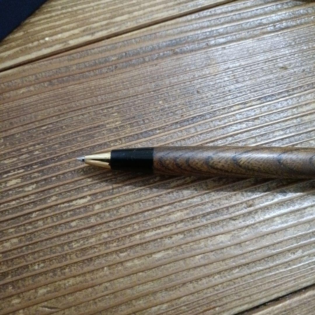 野原工芸　欅　シャープペンシル　旧型ゴールドクリップ