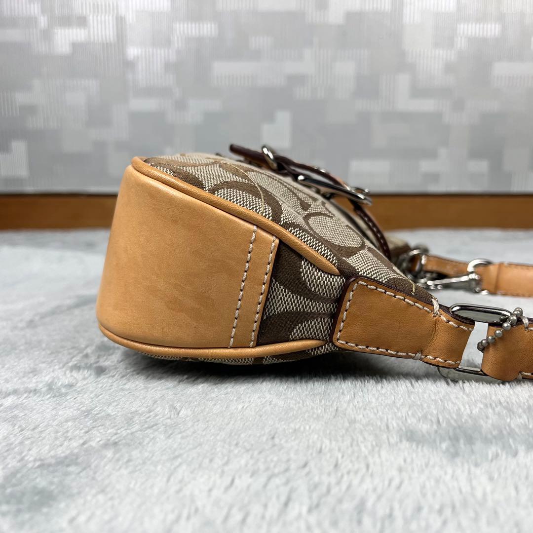 バッグ Coach Soho Bag Signature Beige Vintage