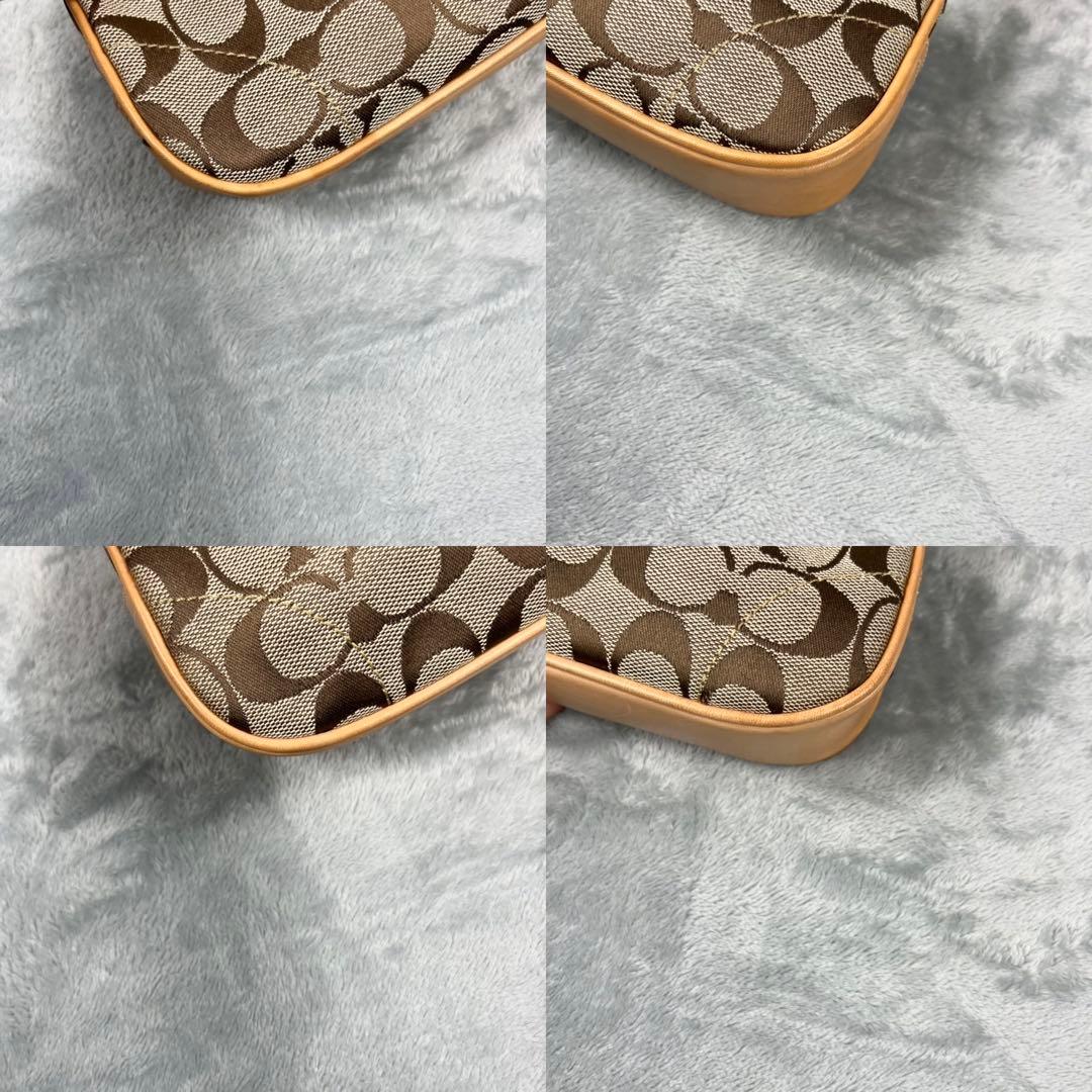 バッグ Coach Soho Bag Signature Beige Vintage