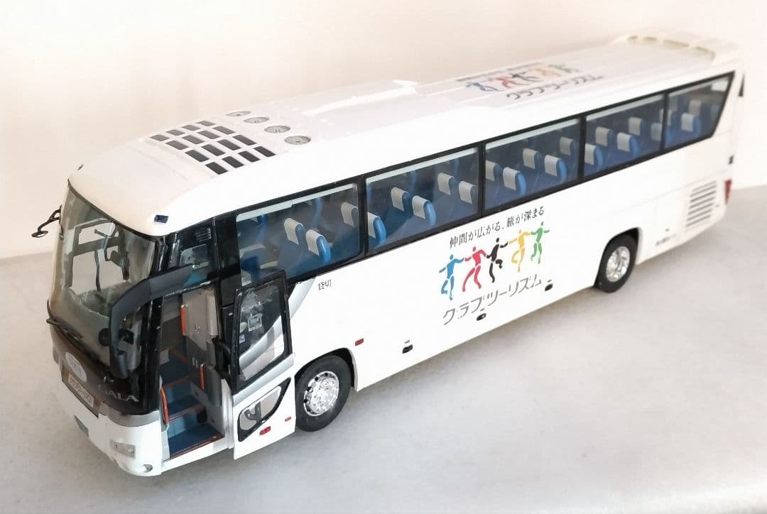 1/32 クラブツーリズム仕様 滋賀観光バス(いすゞガーラSHD)素人組立品