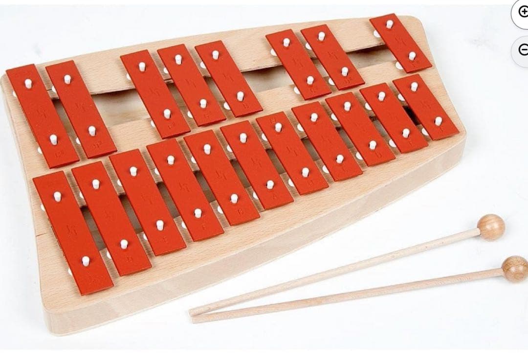 ２万 知育玩具 ドイツ ゾノア社 グロッケンシュピール メタルフォン NG-30