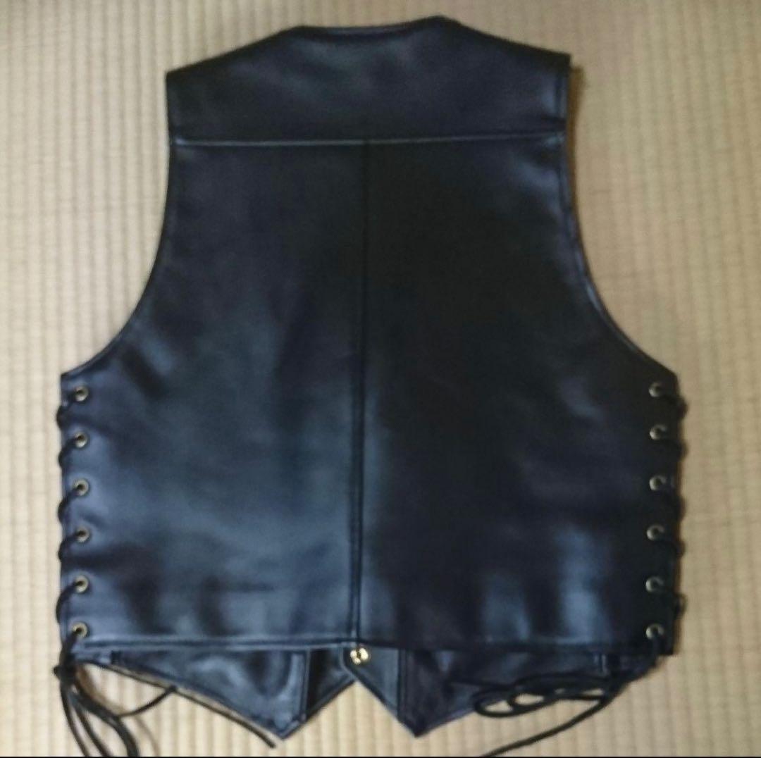 カドヤ ライダースベスト 革ベスト