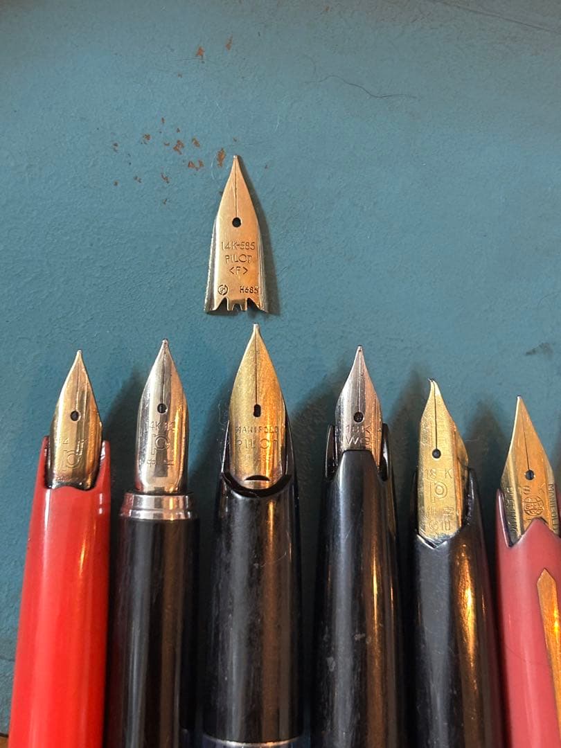 い*ぽ様 パイロット　セーラー　14k 18k 万年筆 7本＋先1 合計8点　写