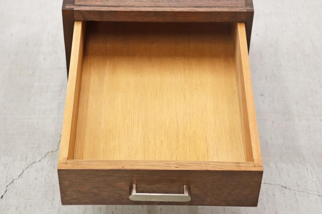 レトロ 3杯 小引き出し A4 収納 抽斗 書類 小物入れ ヴィンテージ