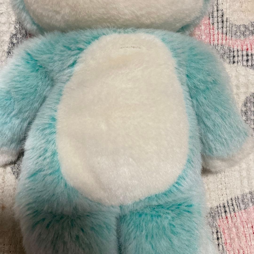 セキグチ　11ぴきのねこ　ぬいぐるみ　中古品　グリーン　毛足の長いタイプ