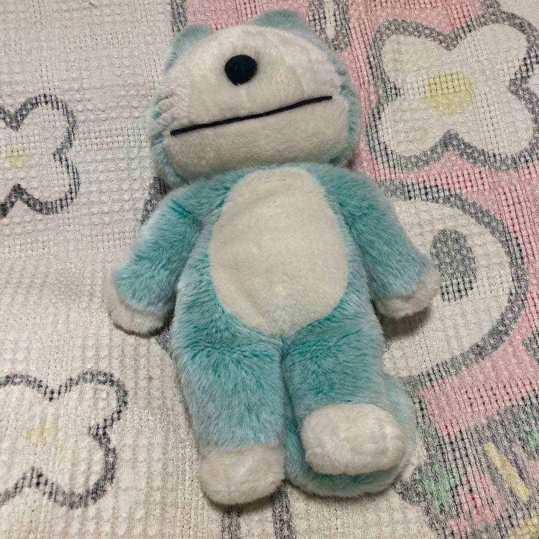 セキグチ　11ぴきのねこ　ぬいぐるみ　中古品　グリーン　毛足の長いタイプ