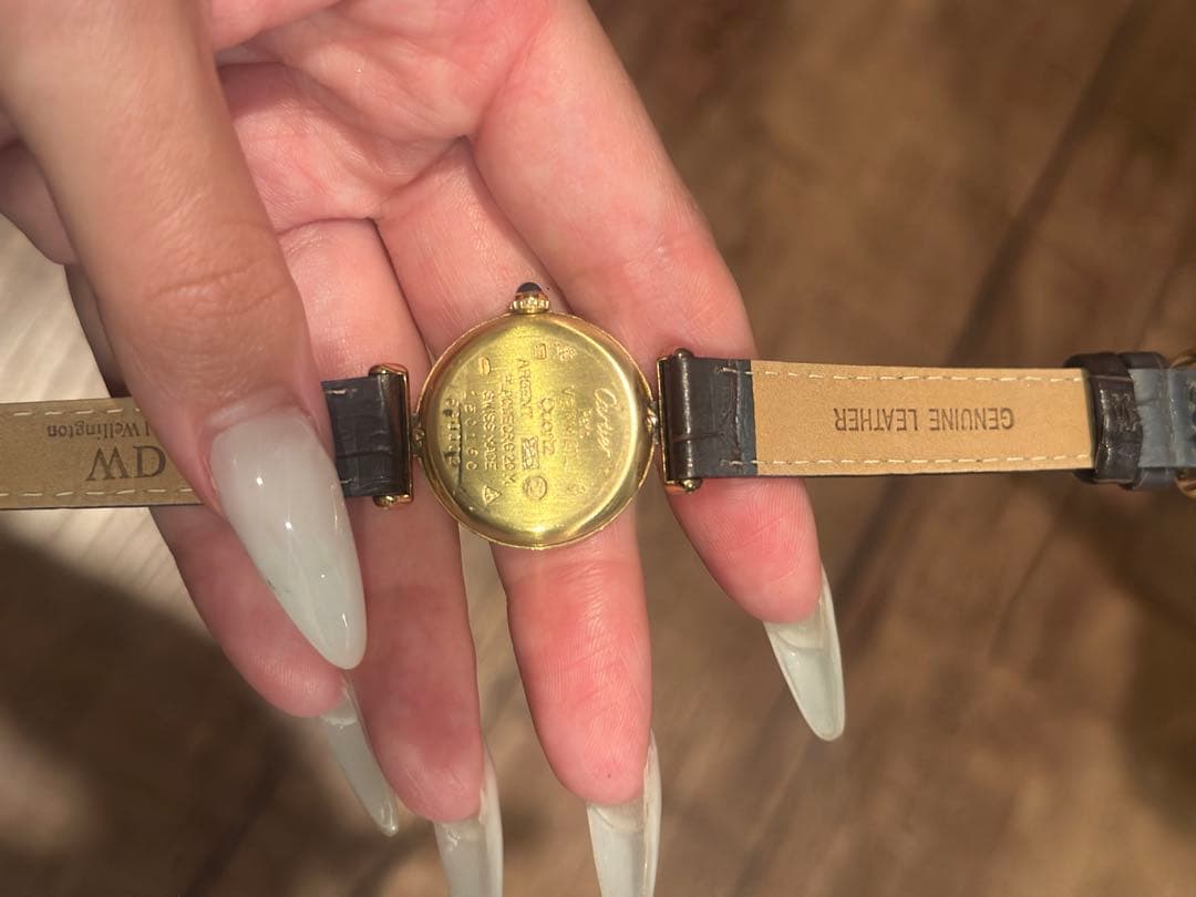 Cartier マストコリゼ ヴェルメイユ ヴィンテージ 腕時計 アイボリー