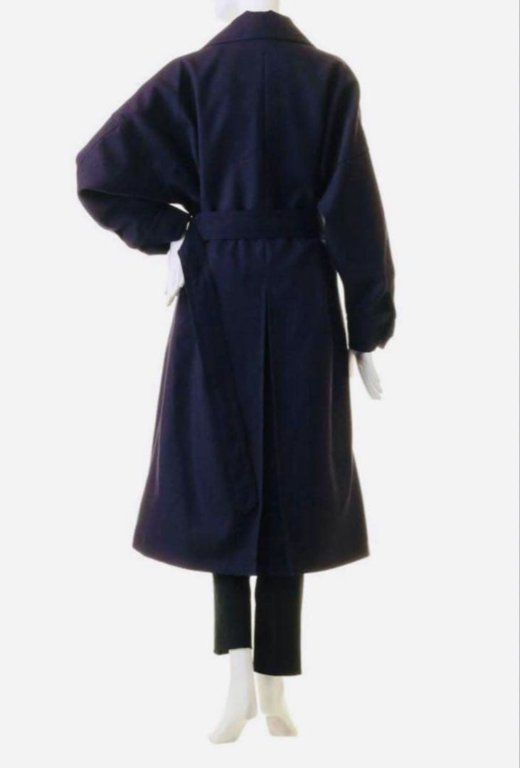 UJOH ウジョーWool Serge オフィサーフレアコート黒★12万円★新品