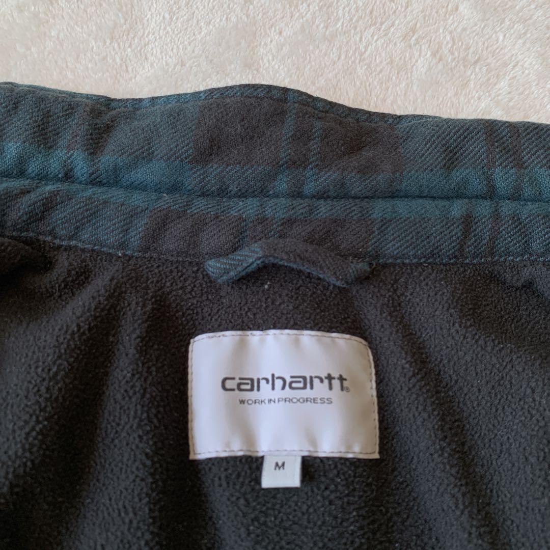 人気 CARHARTT WIP チェック シャツ ジャケット 裏地 フリース