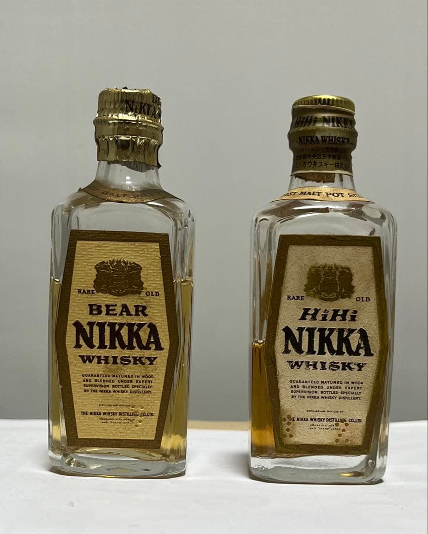 NIKKA BEAR & HiHi ウイスキー ミニチュアボトル