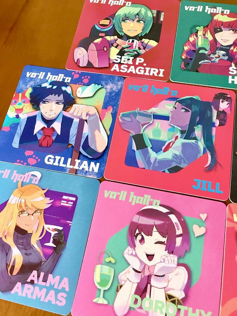 ゲーマー焼き GiGO渋谷 VA-11 Hall-A コースター 8枚セット