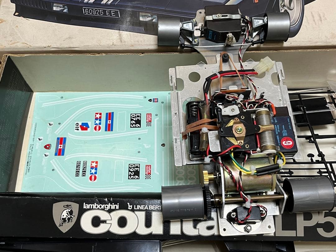 希少 タミヤ 1/12 ブラックカウンタックLP500S!部品取り ジャンク