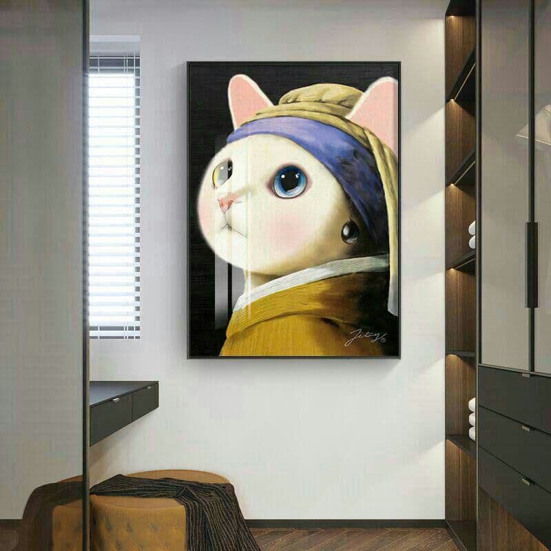 ニッチアート猫装飾画