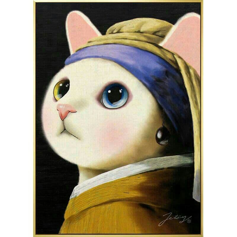 ニッチアート猫装飾画