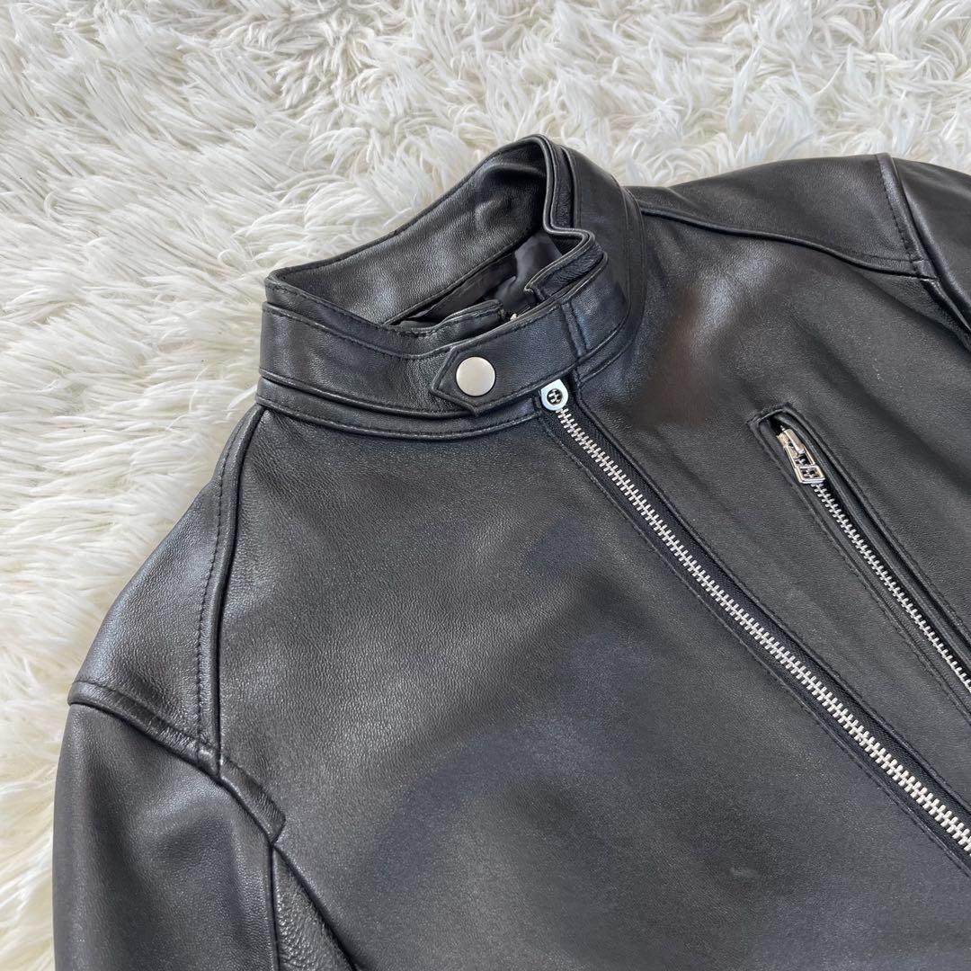 ラトルトラップ　シングルライダースジャケット　羊革　 ソフトレザー　Mサイズ