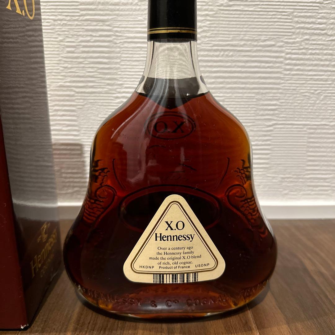古酒　ヘネシーXO クリアボトル 金キャップ