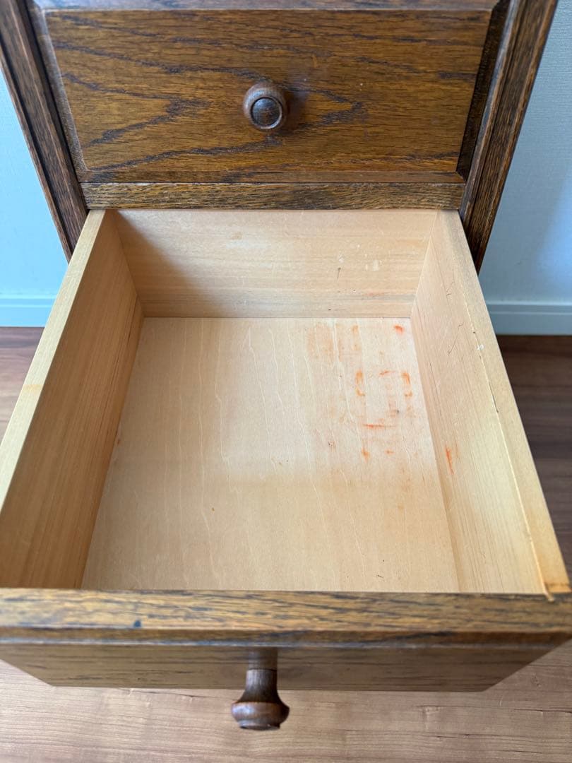 【中古】 秋山木工 職人堅木 ブラウン 引き出し