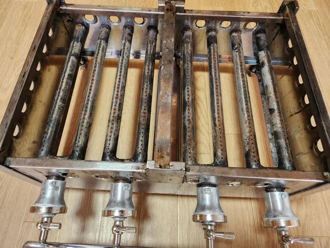 業務用　たこ焼き器　銅板　24穴2連　LPガス　プロパンガス