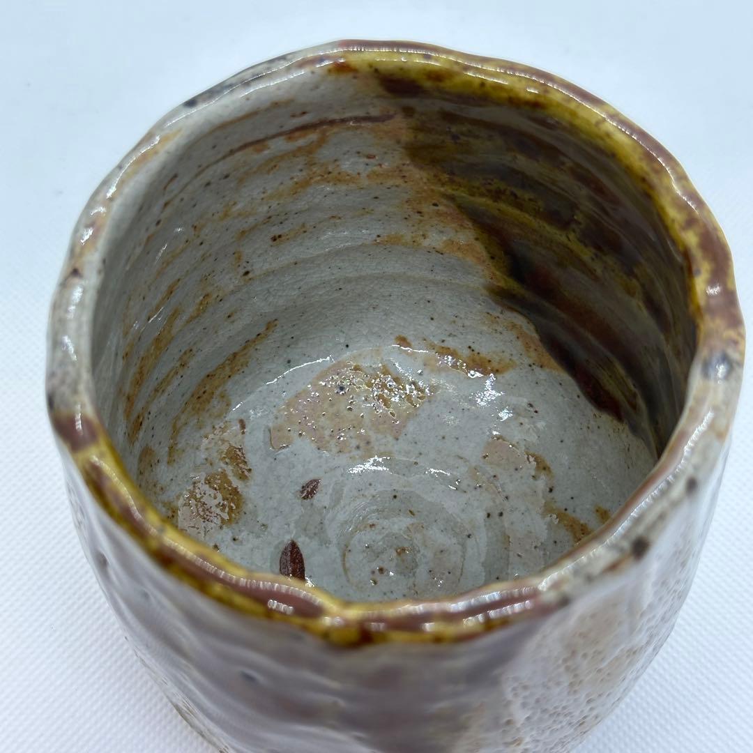 加藤春鼎 織部 茶道具 赤織部 筒 茶碗 共箱