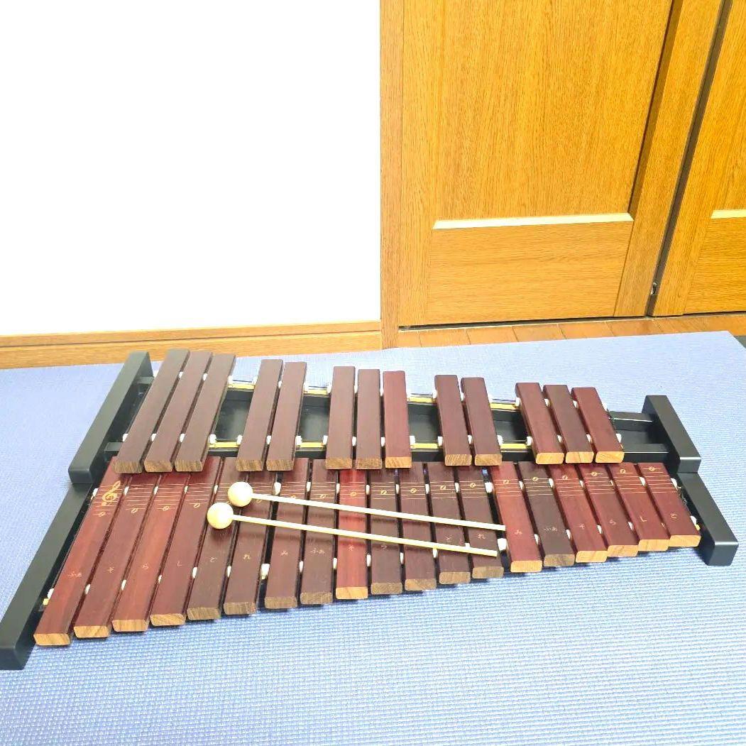 【426】ゼンオン シロフォン 木琴 ZX-32P 32音 マレット（バチ）付