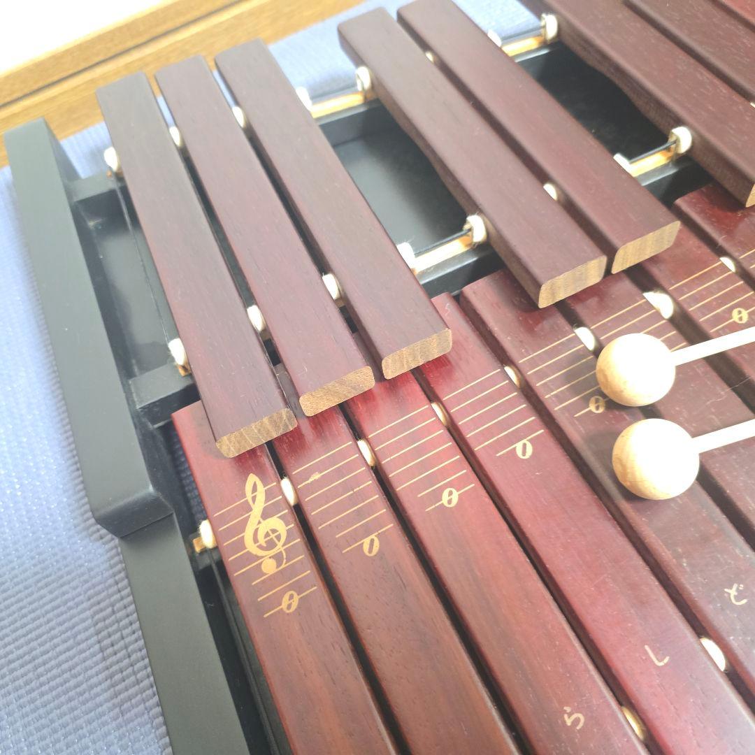 【426】ゼンオン シロフォン 木琴 ZX-32P 32音 マレット（バチ）付