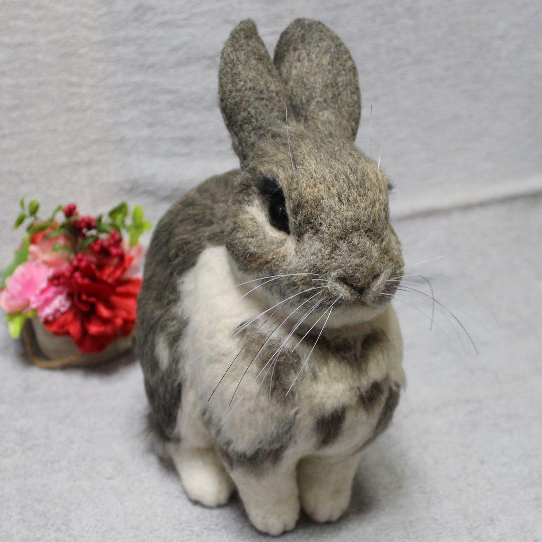 メイさま専用 羊毛フェルト オーダー「リアルで可愛いうさぎちゃん」