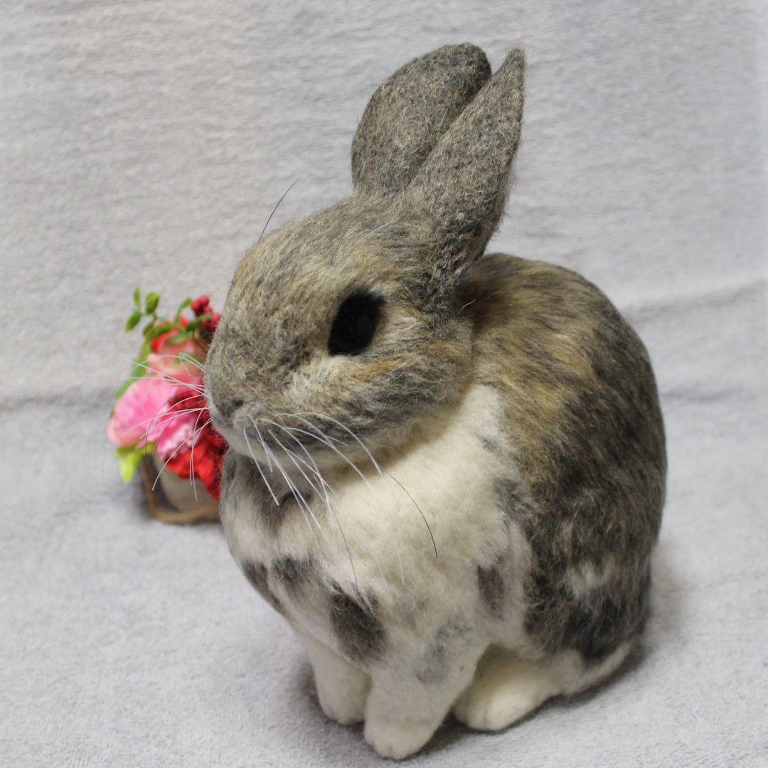 メイさま専用 羊毛フェルト オーダー「リアルで可愛いうさぎちゃん」