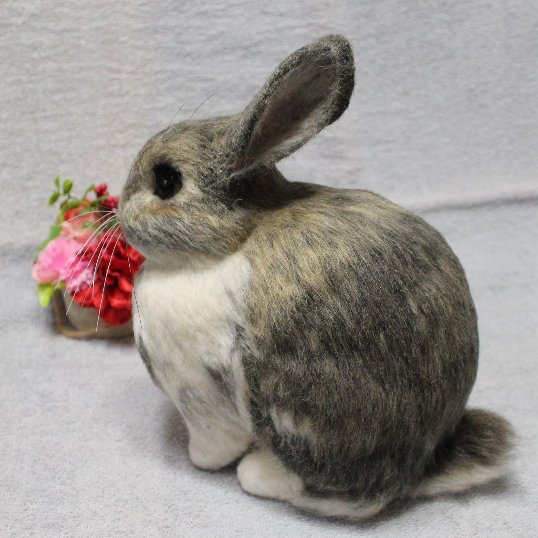 メイさま専用 羊毛フェルト オーダー「リアルで可愛いうさぎちゃん」
